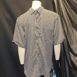 Men's Black and White Houndstooth Shirt By Jay Y. Ko Studio